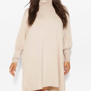 Long Sleeve Tan Dress
